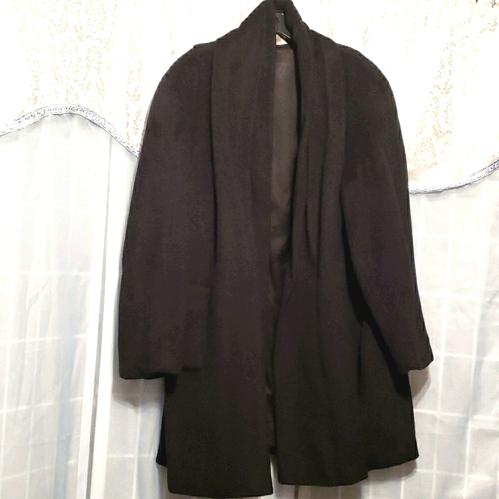 FORECASTER OF BOSTON PLEATED WOOL COAT SZ 16